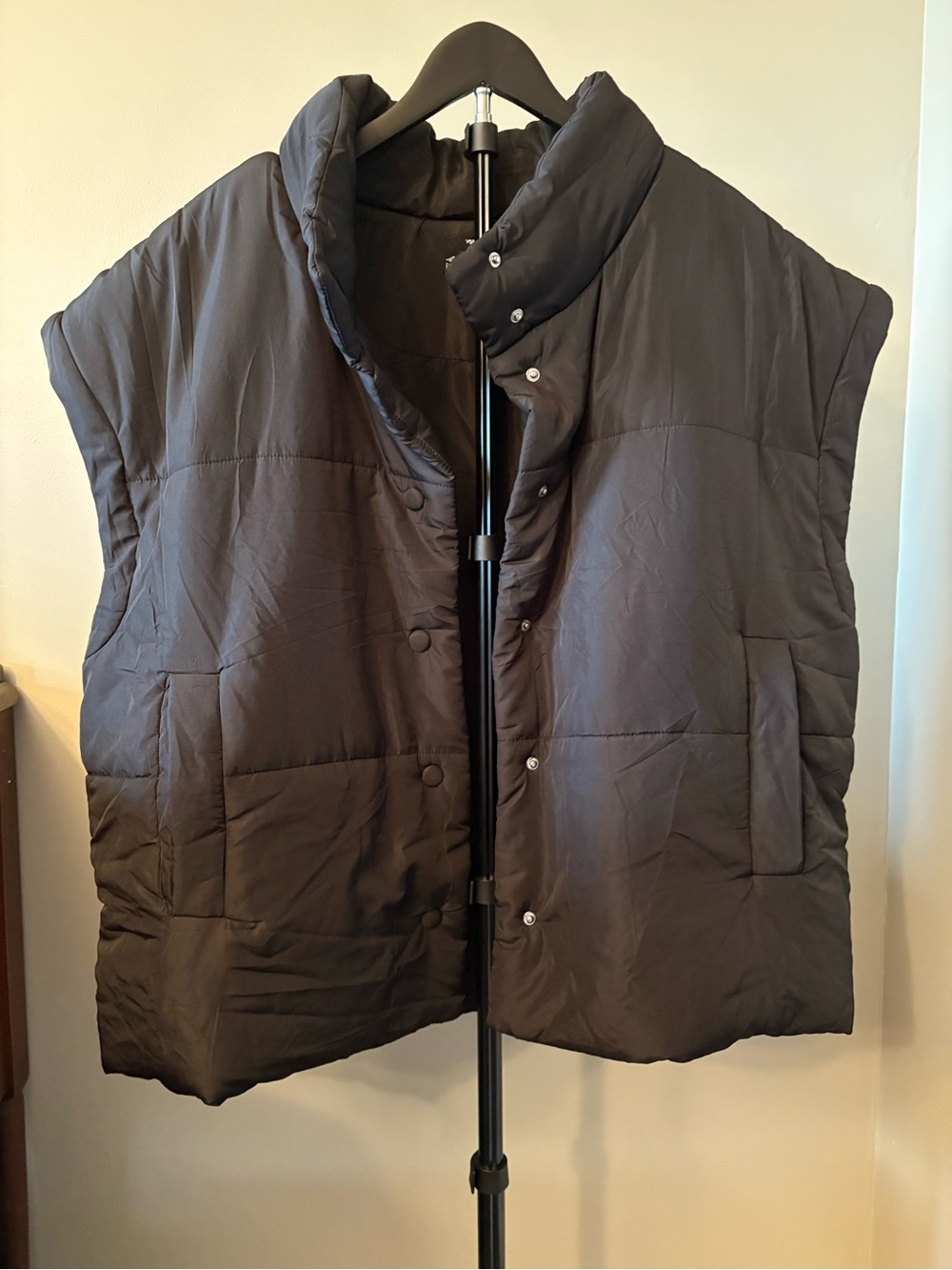 NWOT Perch by Blu Pepper Size 1X Black Puffer Vest
